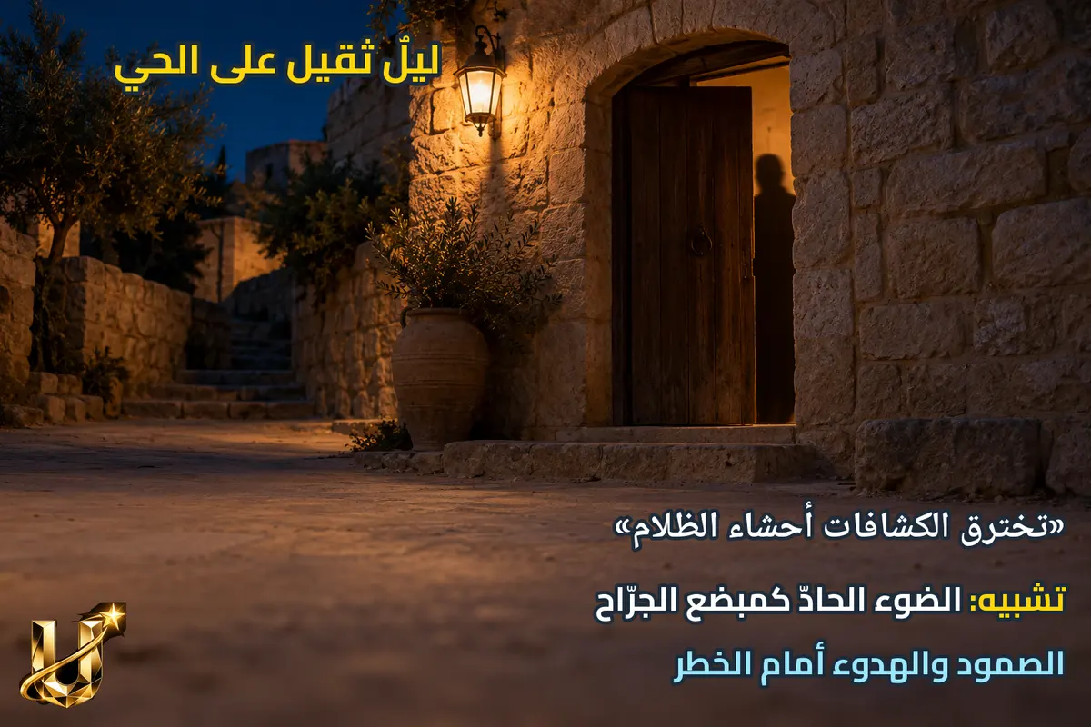ليل ثقيل على الحي.