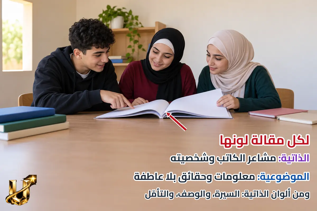 لكل مقالة لونها.