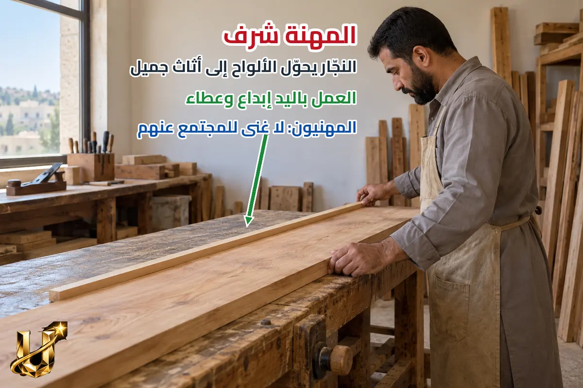 المهنة شرف.