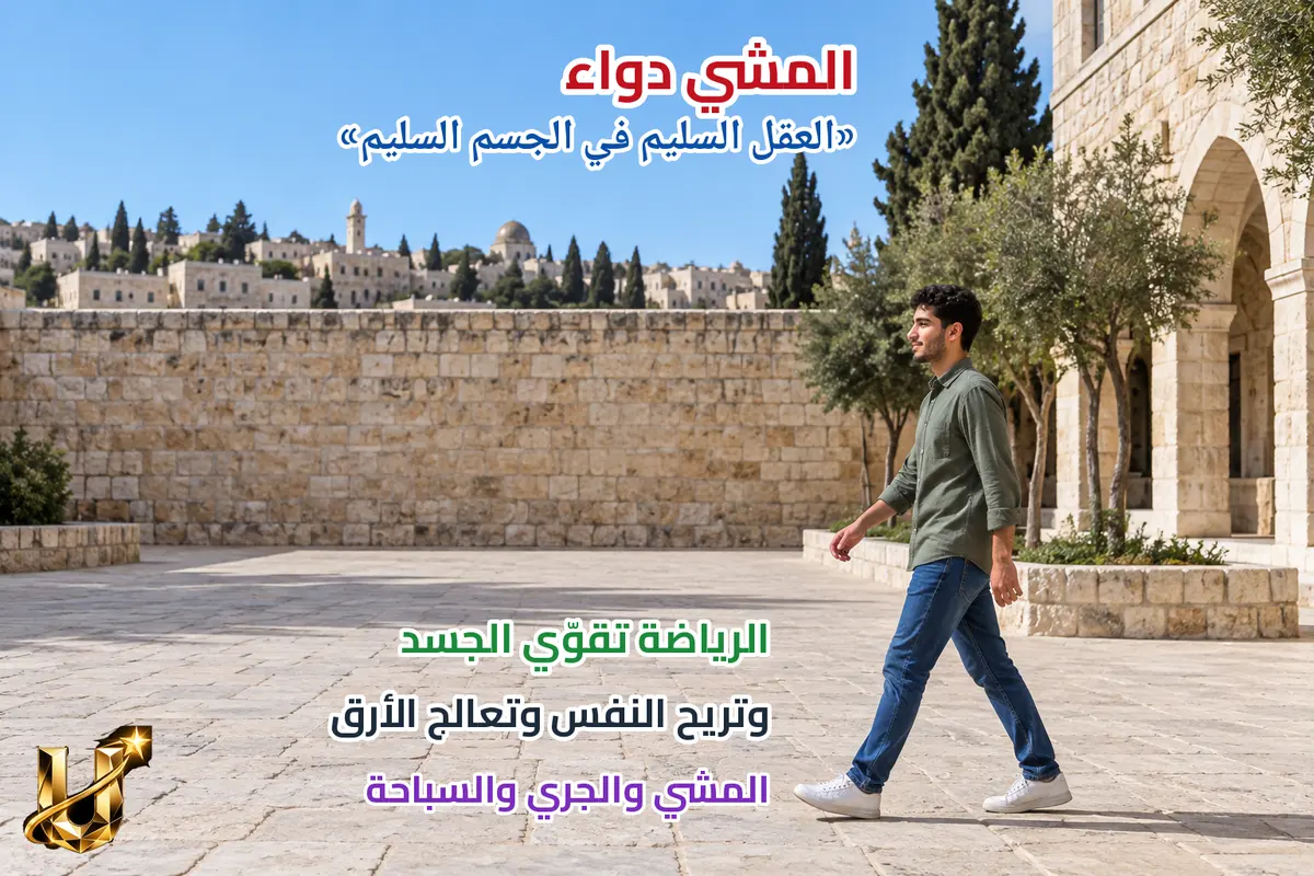 المشي دواء.