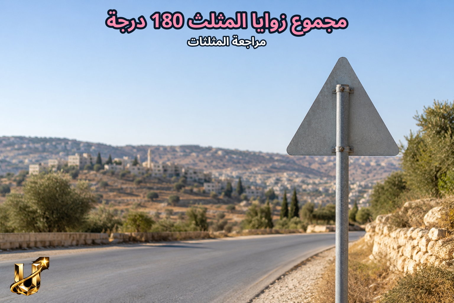 مجموع زوايا المثلث 180 درجة
