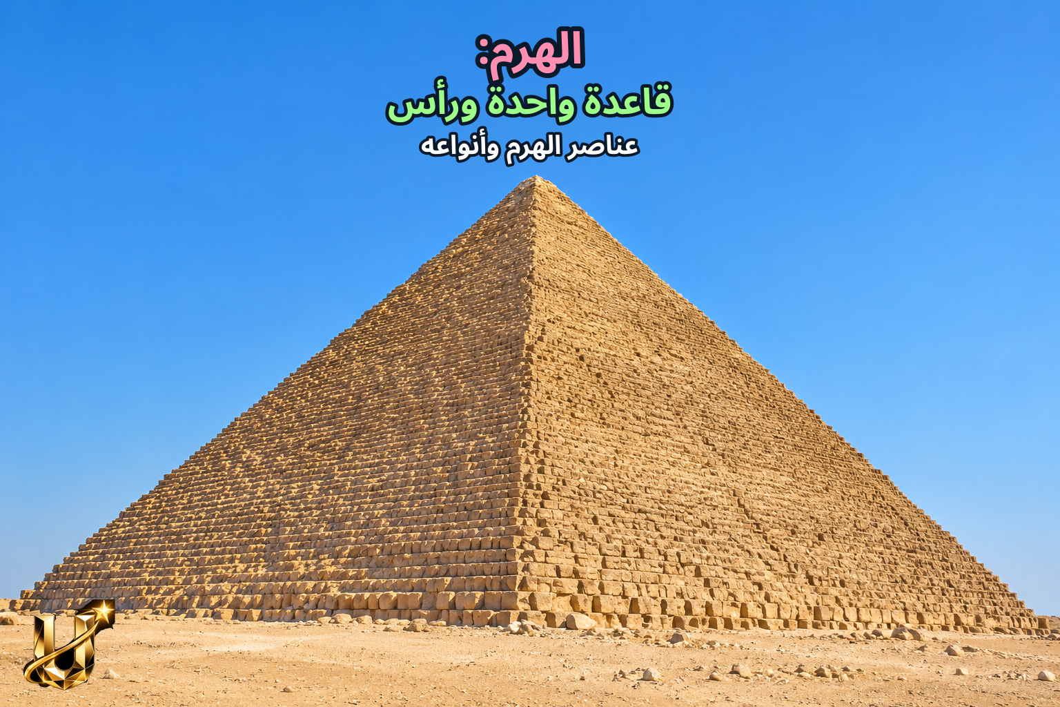 الهرم: قاعدة واحدة ورأس