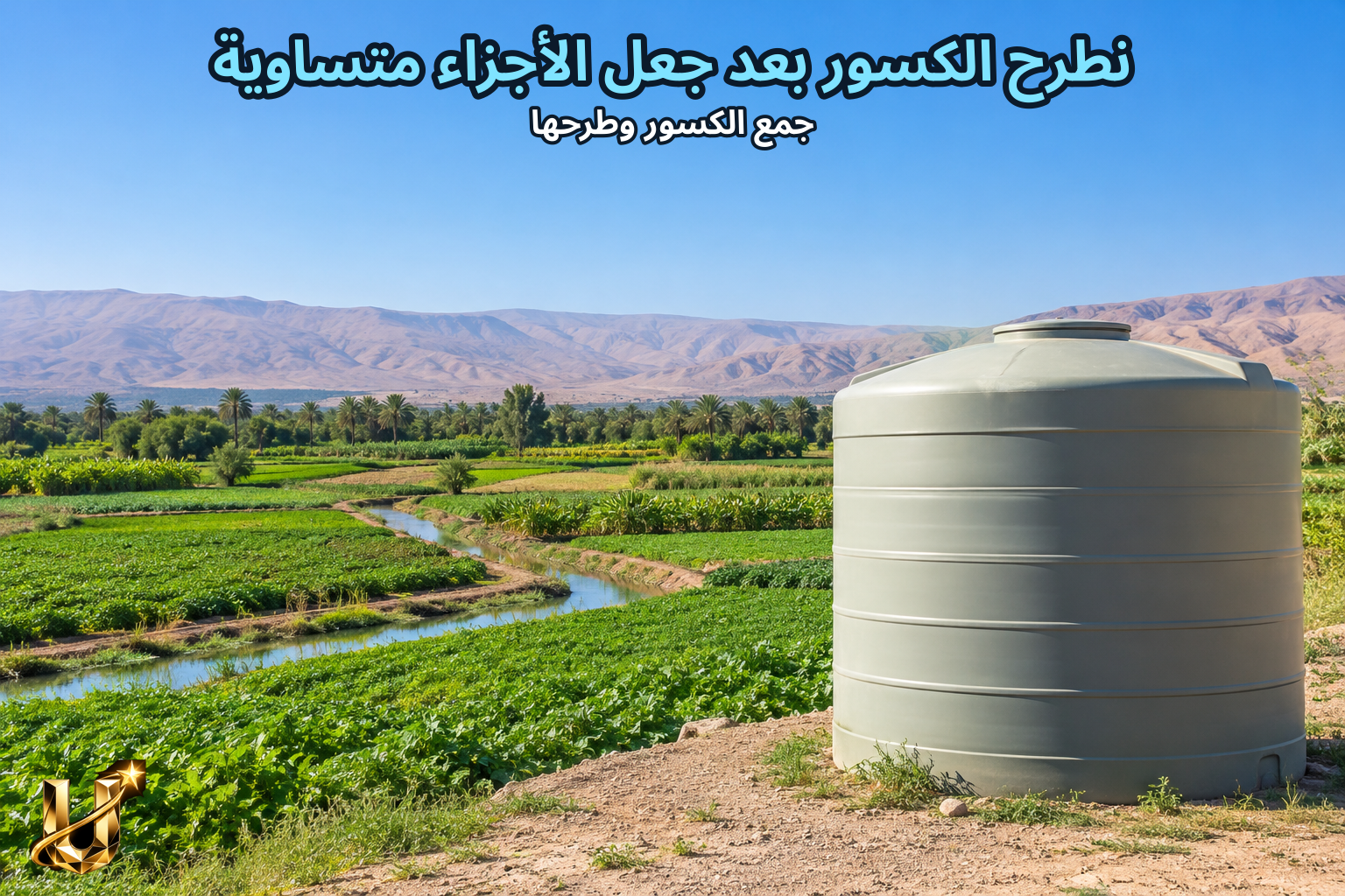 نطرح الكسور بعد جعل الأجزاء متساوية