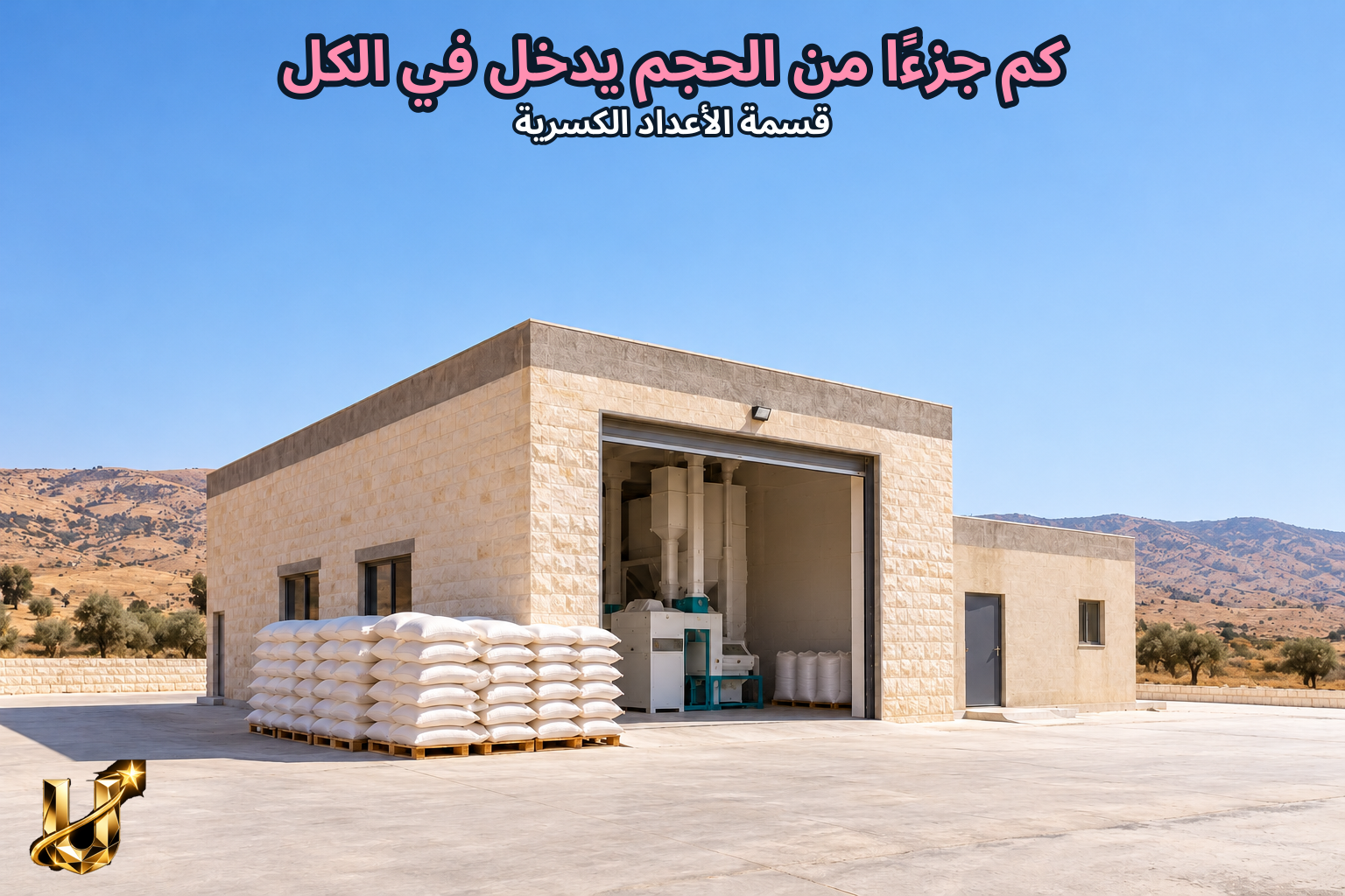 كم جزءا من الحجم يدخل في الكل