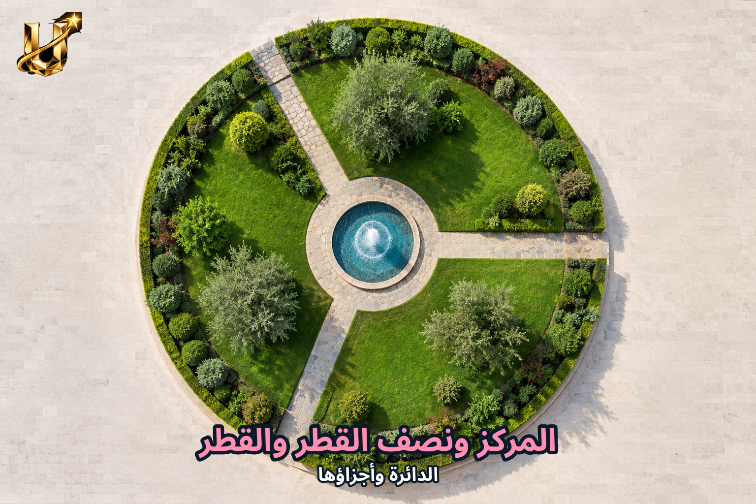 المركز ونصف القطر والقطر
