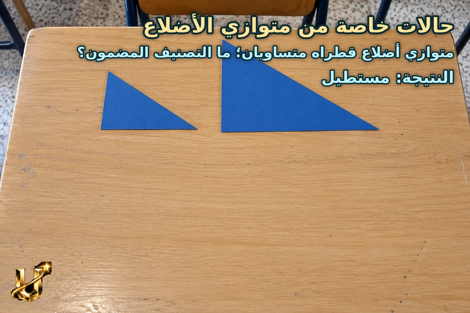 متوازي أضلاع قطراه متساويان؛ ما التصنيف المضمون؟