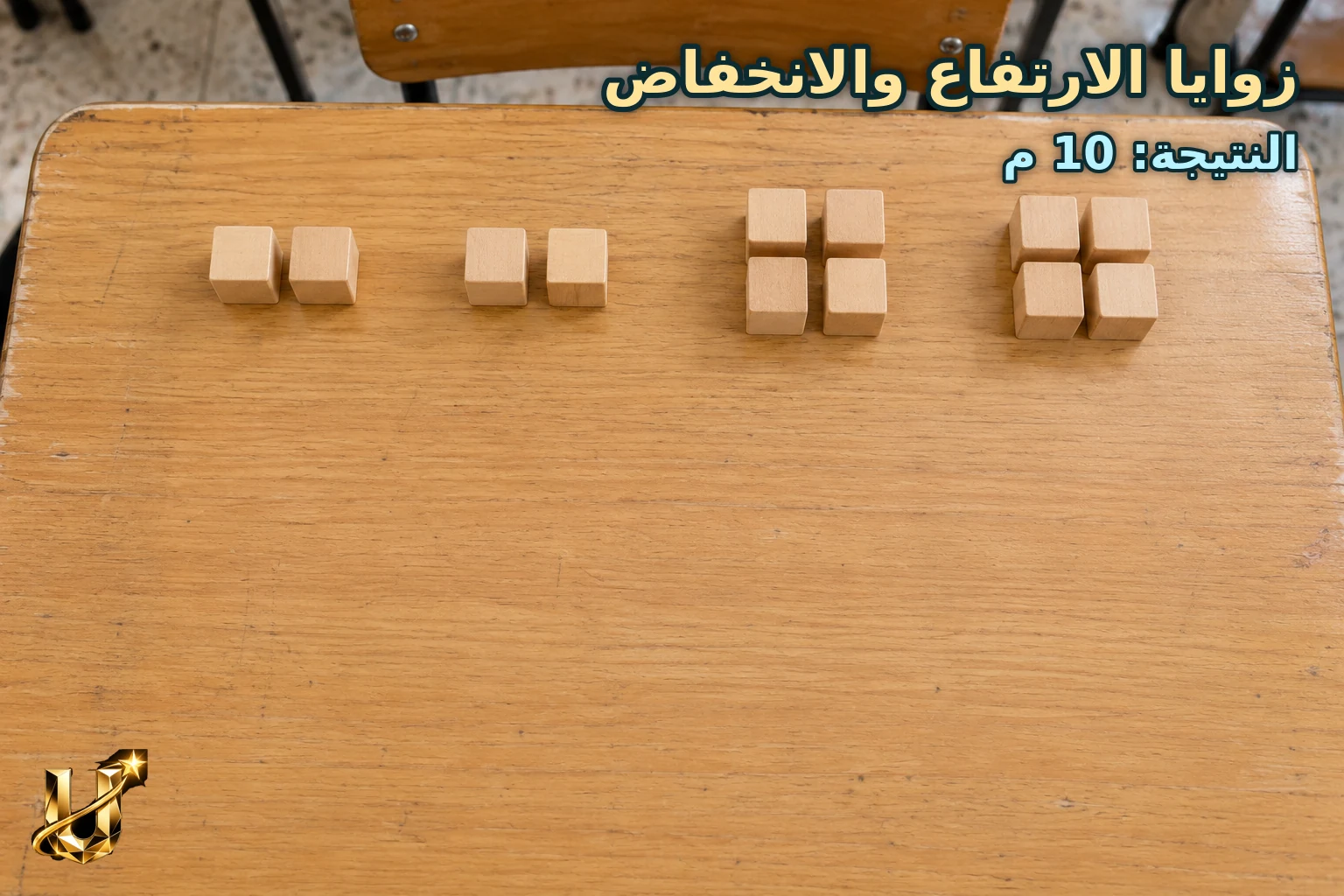 راصد على سطح أرض أفقي يرى قمة عمود بزاوية45°، والبعد الأفقي10 م، مع إهمال ارتفاع العين؛ أوجد ارتفاع العمود