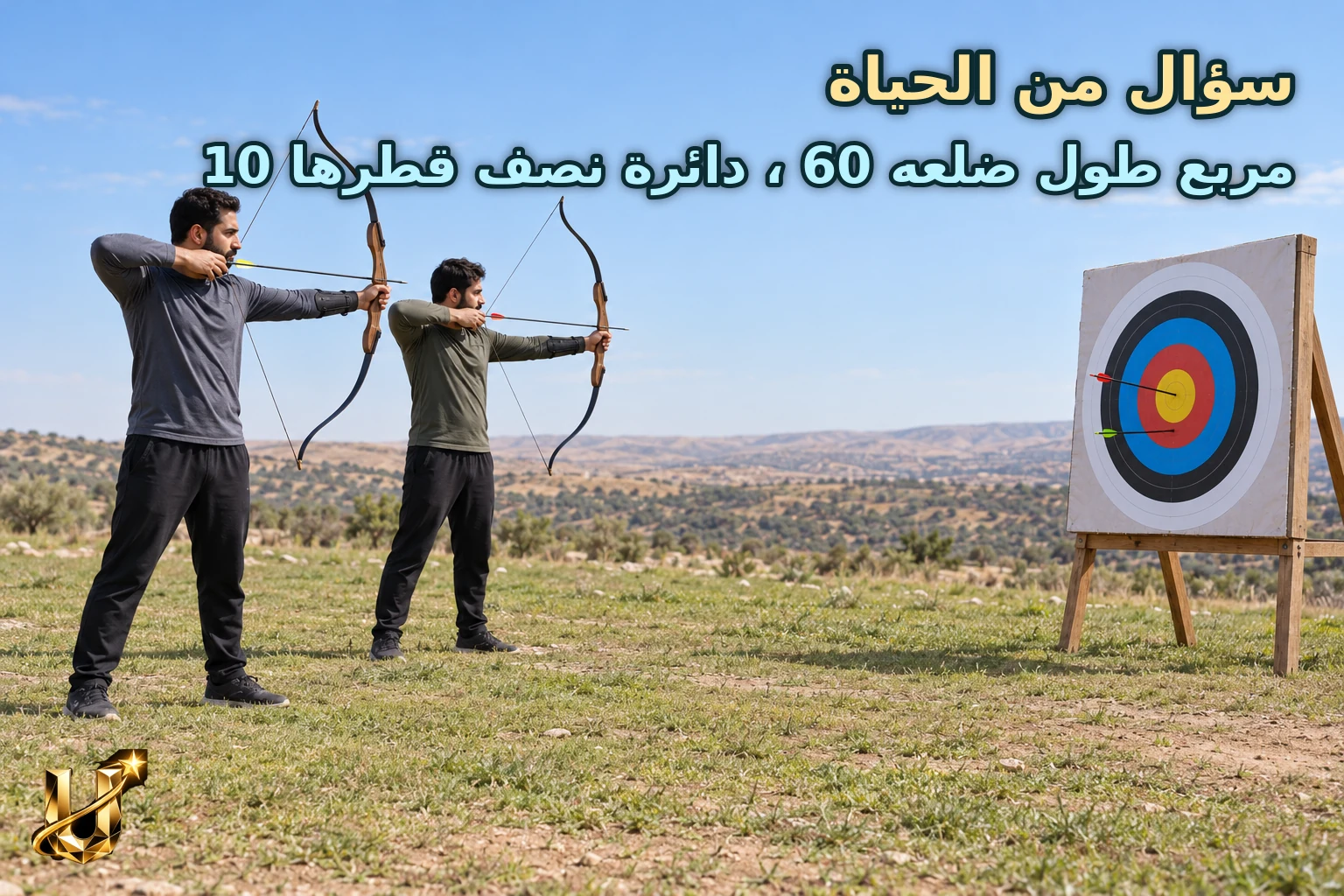 لوحة رماية دائرية الحلقات في ناد رياضي في عمان