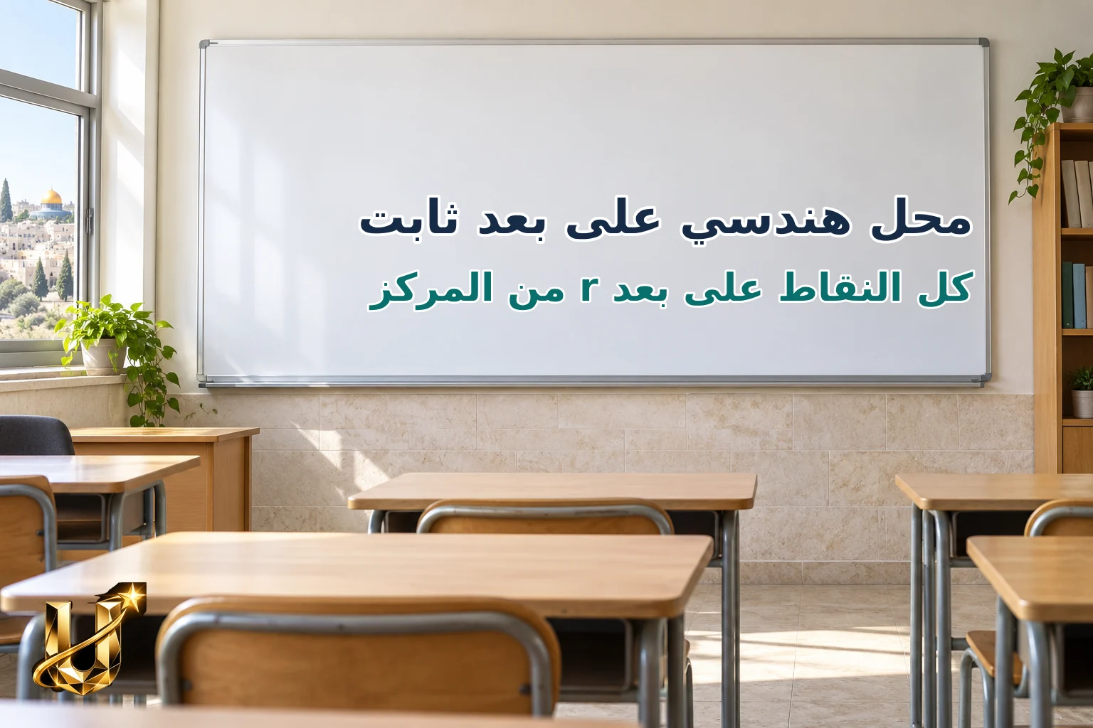 محل هندسي على بعد ثابت
كل النقاط على بعد r من المركز