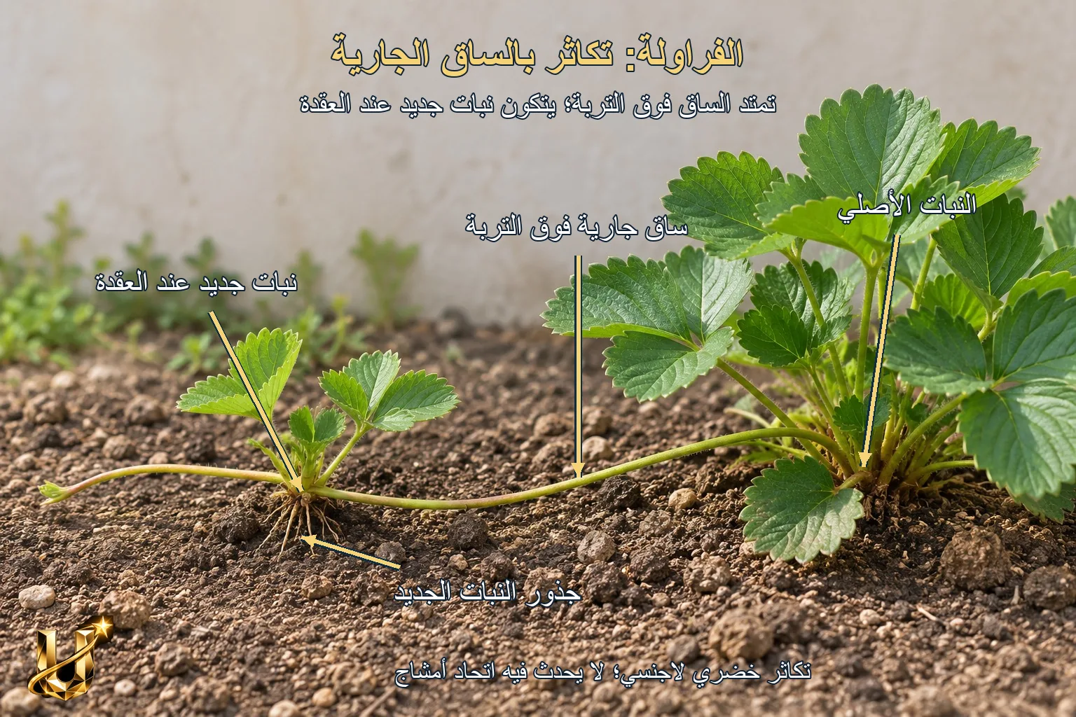 شتلة من بذرة وأخرى من ساق