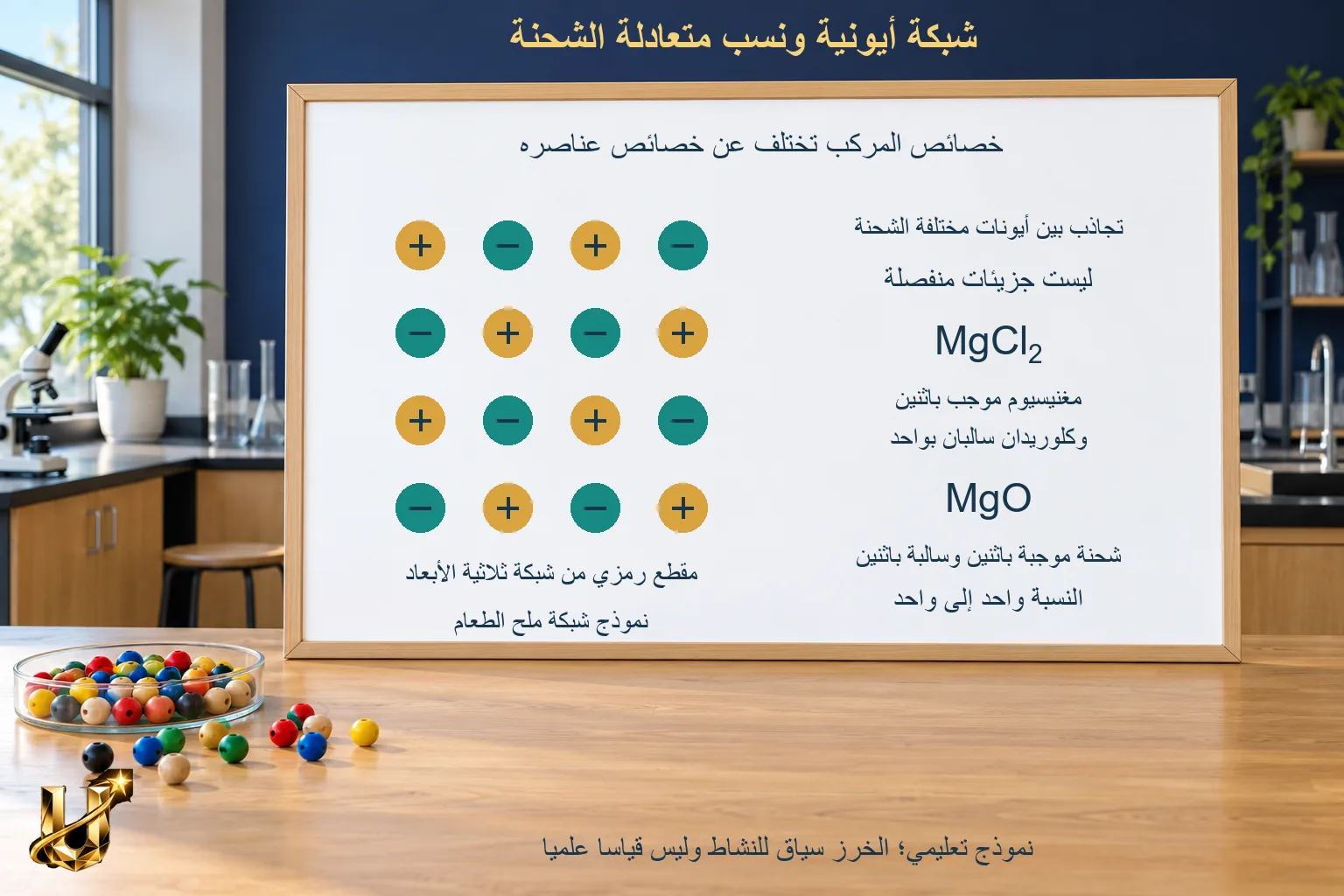ما الذي يجمع الذرات؟