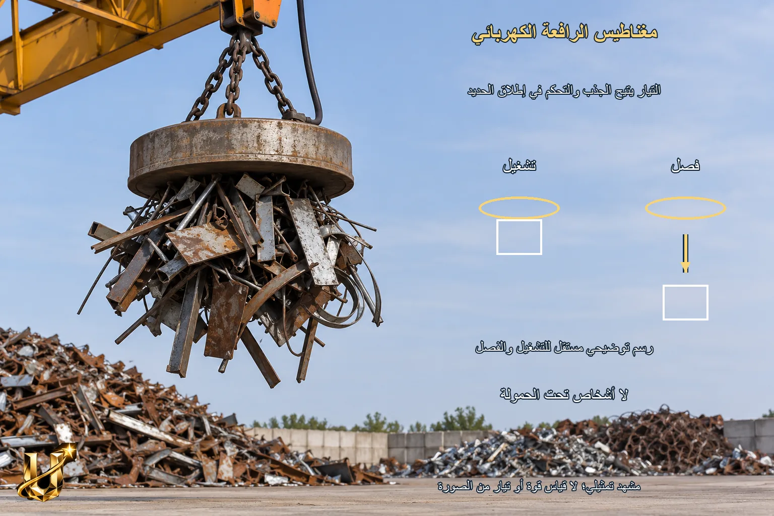 كيف تحمل الرافعة الحديد؟