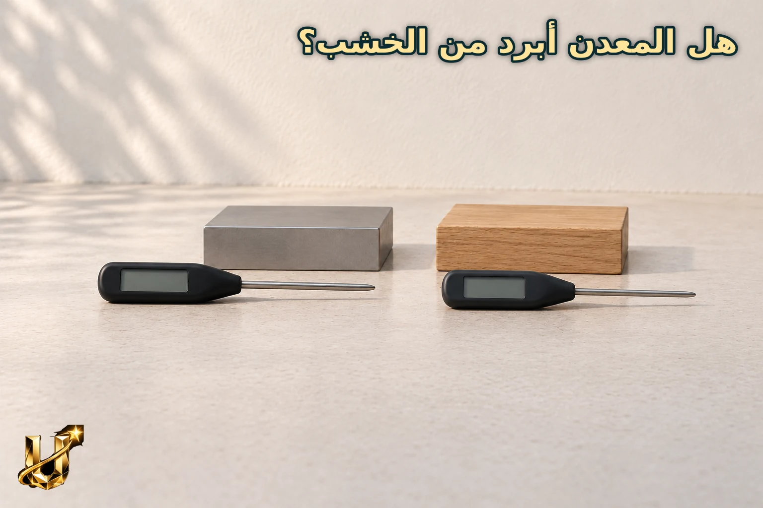 هل المعدن أبرد من الخشب؟