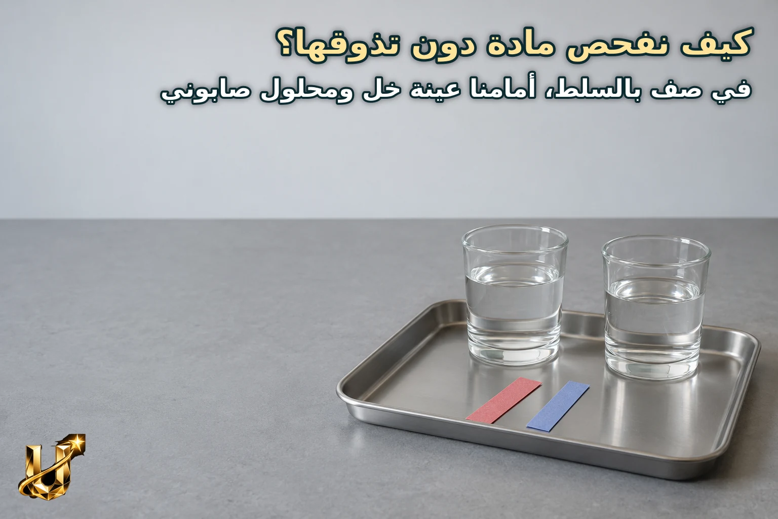 كيف نفحص مادة دون تذوقها؟