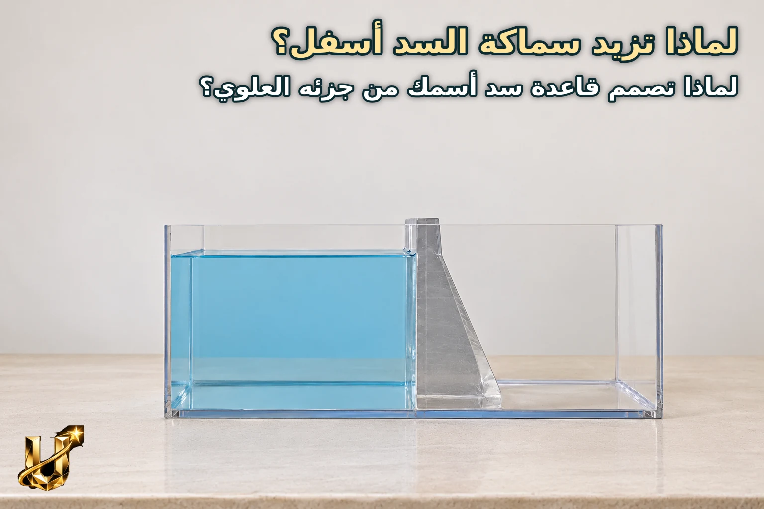 لماذا تزيد سماكة السد أسفل؟