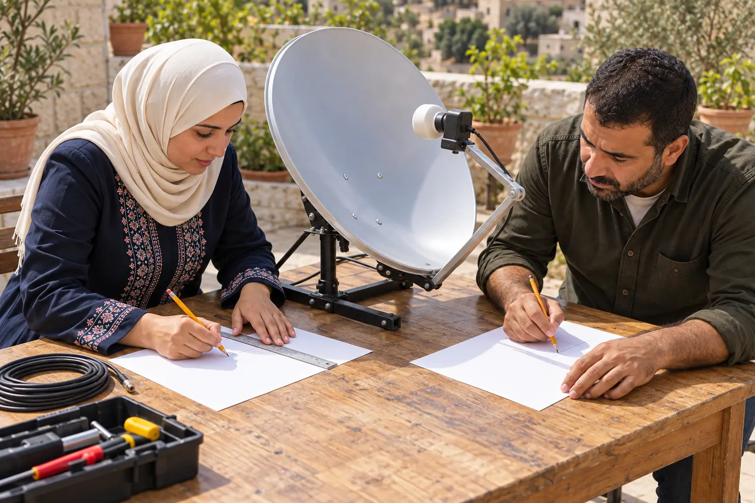 3 · ننقل الفكرة إلى ورقة: نقطة تبعد عن البؤرة مثل بعدها العمودي عن الدليل.